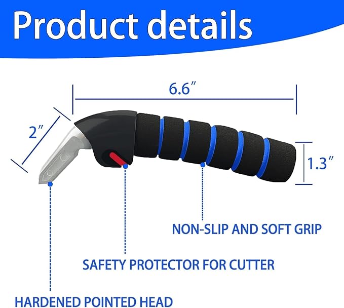KOUNATSURI Car Door Handle for Elderly Car Assist Support Handle Multifunction Car Door Latch Bar for Seniors and Handicapped(Blue)