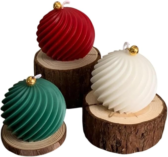 New 2026 1-21Pcs Rotate Ball Silicone Candle Mold Golden Bell Diy Resin Making Kit Handmade Christmas Souvenirs Winter Home Decor PDNLVHV4085