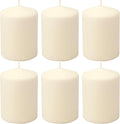 Stonebriar 35 Hour Long Burning Unscented Pillar Candles, 3x4, Ivory