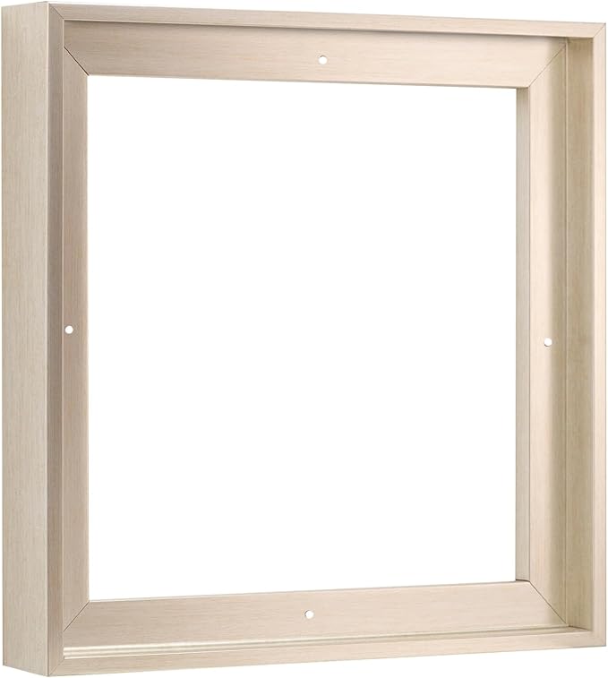 Pixy Canvas Floater Frame 27x27 for 1-1/2 (1.5) inch Deep Canvas Paintings/Canvas Prints/Wood Canvas Panels/Wall Art/Wall Decor/Home Decor/Artwork (Champagne, 27 x 27 inch, Square)