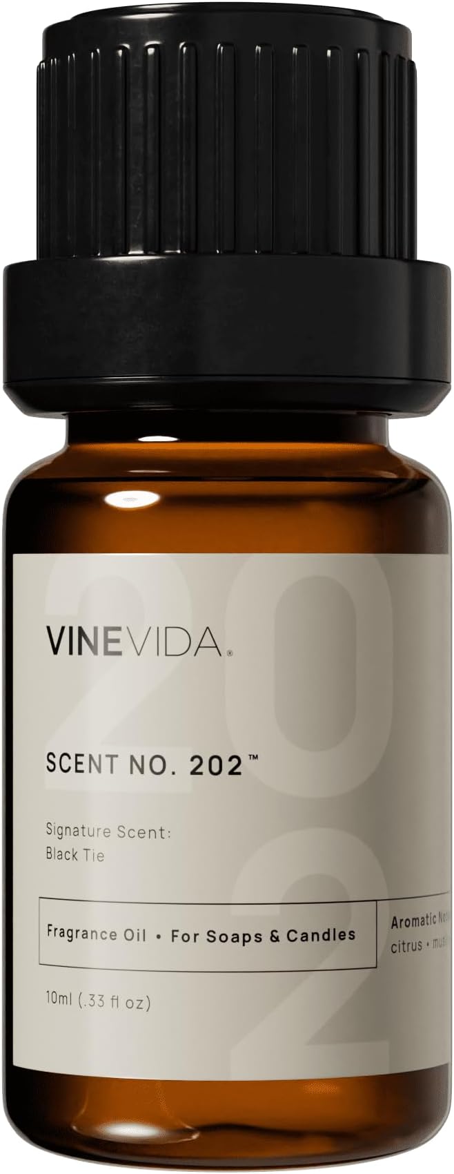 VINEVIDA [0.33 oz] Scent Black Tie; Fragrance Oil for Candle Making and Soap Making - Winter & Holiday Oils