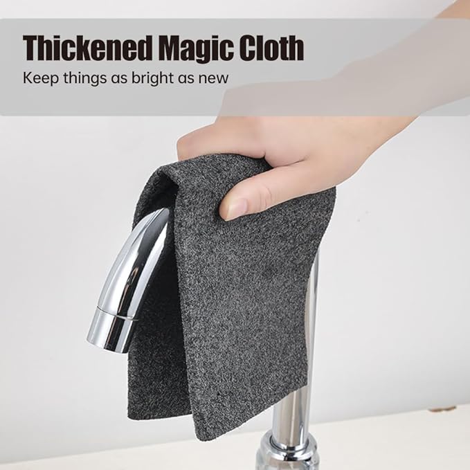 Fliwos Thickened Magic Cleaning Cloth, 2026 Upgrade Reusable Streak Free Cleaning Cloths, Microfiber Cleaning Rags, Multipurpose Lint Free Glass Wiping Towels for Kitchen, Window, Cars (15, 12×16 in)