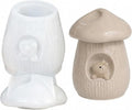 3D Mushroom House Squirrel Silicone Mold, Lidded Candle Holder Storage Jar Mold for DIY Candle, Plaster Ornament, Cute Home Decor & Easter Gift Making