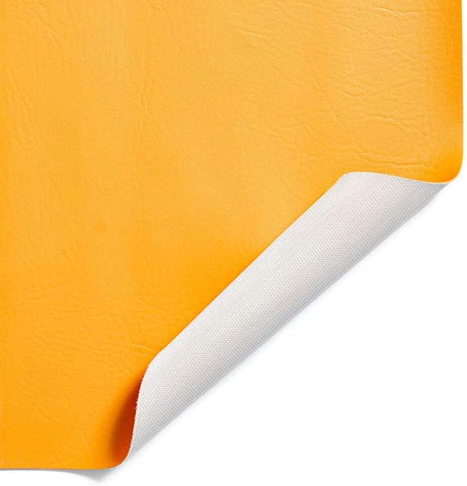 Ottertex Vinyl Fabric Faux Leather Pleather Upholstery 54" Wide by The Yard (5 Yard, Sunflower)