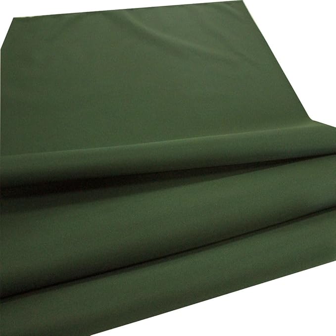 Mybecca Waterproof Canvas Marine Fabric 600 Denier Indoor/Outdoor PU Backing UV Protector Olive 5 Yards