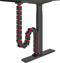 ARES WING Under Desk Cable Management Spine, Magnetic Vertebrae Cable Management for Standing Desk, Length Adjustable Cord Organizer with 20 Modular Vertebrae for Office and Gaming Desks, Red