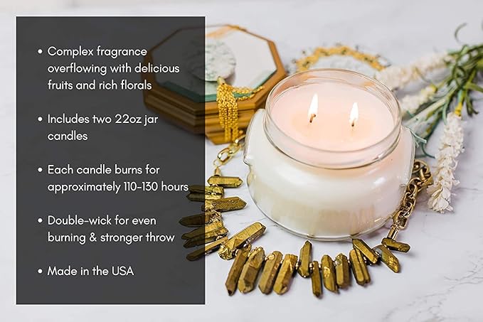 Tyler Company Diva Scented Candle, 22 oz, Pack of 1, Includes a Tyler Company Match