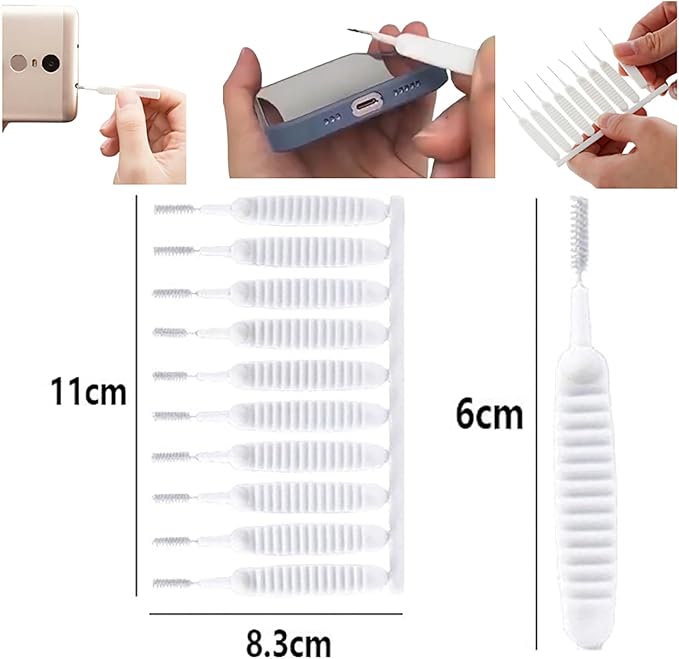 Shower Head Cleaning Brush, 2026 Upgrade Shower Head Cleaning Brush for Small Hole Gap Hole Anti-Clogging Cleaning Brush Multifunctional Shower Head Cleaner Tool for Household (20pcs)