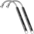 Rayonner USB Rechargeable Electric Candle Lighter Windproof Plasma Arc Lighter with Flexible Neck for Deep Jars, BBQ, Camping Flameless Fire Starter Christmas Stocking Stuffers Gift (Black&Black)