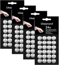 96 Dots White Taper Candle Holders Adhesive candl Grips Small Candle Accessories Inserts-Adhesive, Accessori Candles Wax Sticky Dots (96)