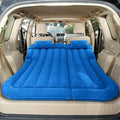 Car Air Mattress for Sonata SEL 2024, Inflatable Bed Thickened Flocking Sleeping Pad Foldable Travel Camping Backseat Cushion,Blue