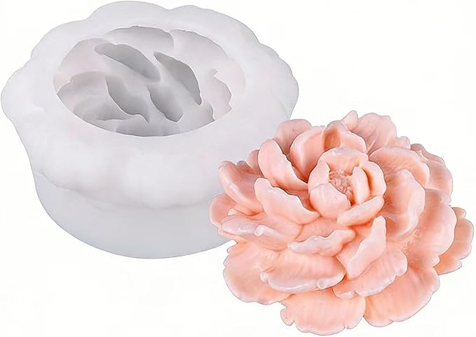 Tulip Flower Petal Mold - Cylinder Molds Silicone Wave Spiral Candle Mold - Silicone Resin Casting Molds for Candle & Resin & Soap Craft Supplies