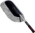Car Duster Microfiber Duster Extendable Long Handle Microfiber Car Duster with External Scratch Free Car Interior Exterior Dusting Tools