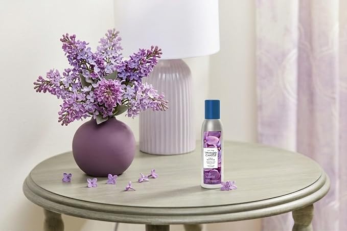 Yankee Candle Concentrated Room Spray, Lilac Blossoms, Odor Neutralizing Aerosol for Home and Bathroom, Instant Long-Lasting Floral Fragrance, 1.5 Ounce (Pack of 6)