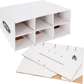 BCW Two Row Shoe Box Card House Storage Box | Stackable Trading Card Storage Box for Sports Cards, MTG, Pokémon & TCG (Shoe Boxes Sold Separately)