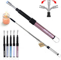 V2 Extendable 2.5 Feet. Arc Extra Long Lighter, Flameless Fireplace Stove Electric Candle Lighter, Long Neck for Pilot Light, Grilling, Firepit, Kitchen, BBQ (Pink)