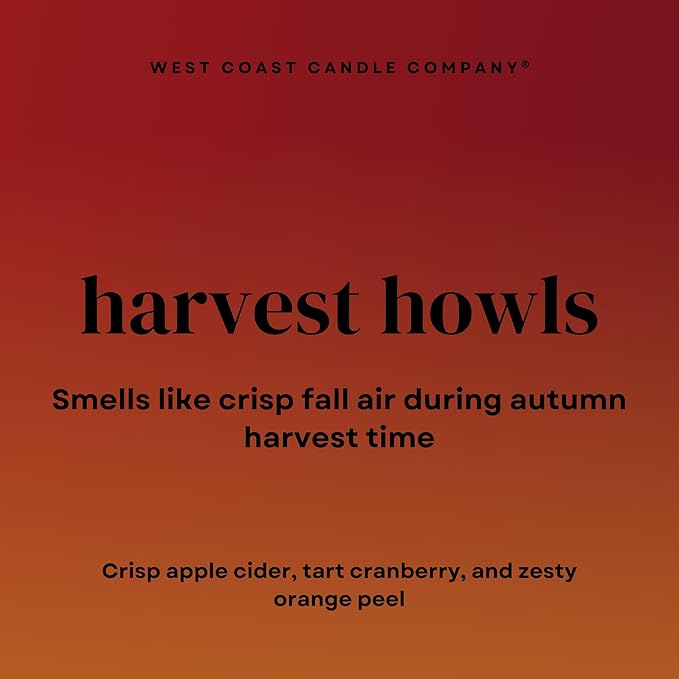 Harvest Howls | Mini Pet Friendly Candle | Pet Safe | All Natural Clean Burning Soy | Non-Toxic | Dog & Cat Safe | Pet Odor Eliminator | Air Freshening Scented Candle | 4 oz