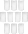 EISCO 10 Pack - Empty Film Canisters, 2 x 1.25" Tight Sealing Lid High Density Polyethylene- Eisco Labs