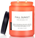 M&SENSE Amber Santal Soy Candles, Scented Candle 110 Hours Long Lasting Clean Burn Large Candle for Home Natural Organic Aromatherapy Relaxing Candle Birthday Holiday Gifts for Mom Friends