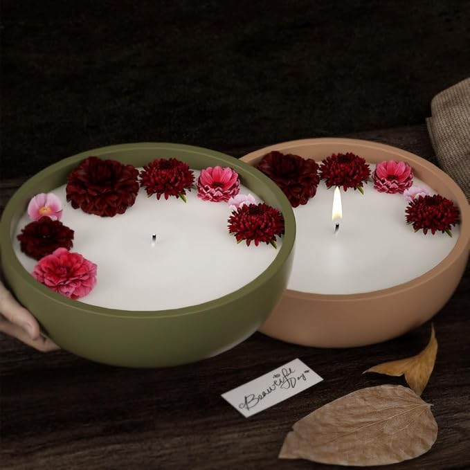 Large Silicone Bowl Mold,Silicone Molds for Resin Concrete Cement, Big Container Storage Mold Jewelry Candle Holder Mold Storage Tray Mold Plant Pot Mold DIY Storage Art Crafts(B), YMR0614