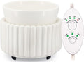 VICTORIA AROMA Ceramic Wax Melt Warmer with Timer Candle Warmer for Scented Wax Electric Fragrance Burner for Home, Office, Bedroom - Gift & Décor