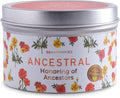 MAGNIFICENT 101 Spiritual Ancestor Candle - 6 Oz Soy Wax - 35 Hour Burn - Floral & Citrus Oils with Marigold, Calendula & Sandalwood Scents - Energy Cleansing & Meditation Ancestor Altar Supply