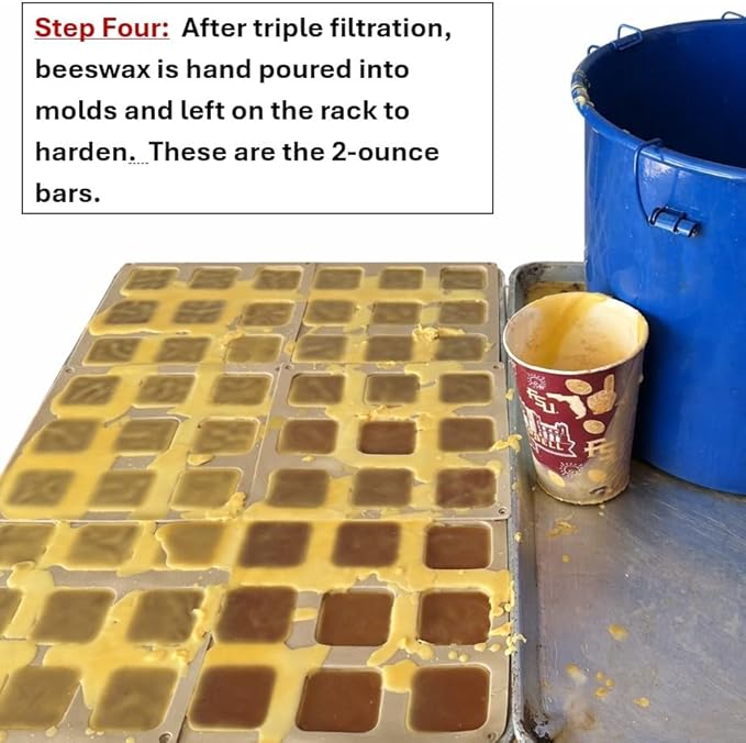 Six Pounds - Swampland Bees & Co., Florida. 100% Naturally Premium Yellow/Golden Beeswax. Ideal for Candles, Cosmetics, waxing bee Frames, etc. Triple Filtered & Hand Poured into SIX - 1lb Bars
