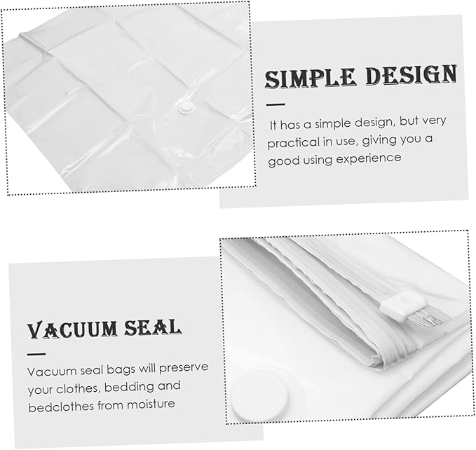 Jumbo Vacuum Compression Storage Bag for Clothes Thickened Sealer Bag Space Saver for Bedding and Mattresses Pe Material