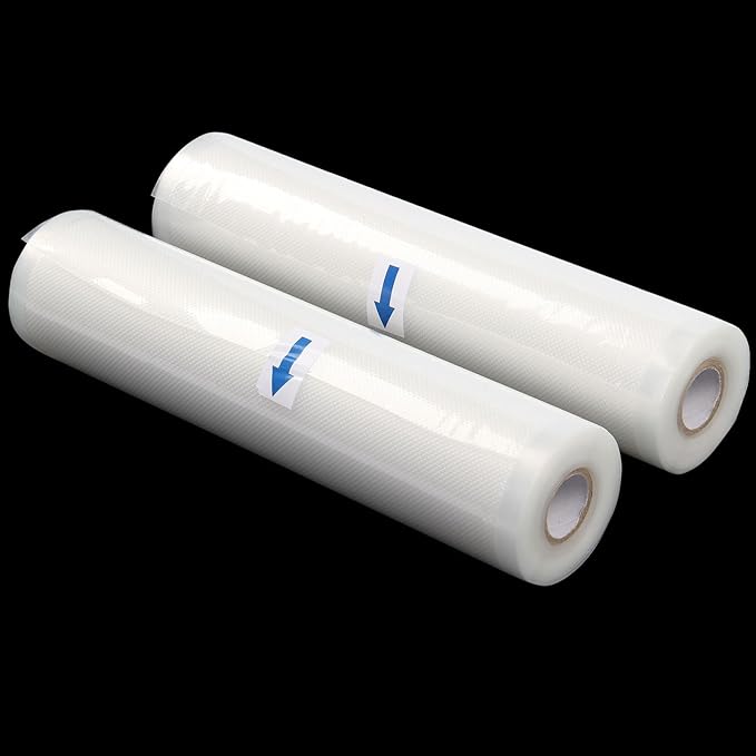 PRETYZOOM Maximize Freshness: 20x500cm Embossed Vacuum Sealer Bags Jumbo Vacuum Storage Bags Air Removal Channels for Long-lasting Storage