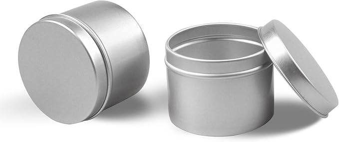 DINGPAI Candle Tin 8oz, Candle Containers for Candle Making, 12 Piece