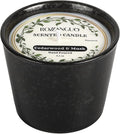 Luxury Textured Ceramic Jar Scented Candle | Non Toxic 100% Natural Coconut & Soy Wax Blend Cotton Wick | 5.2oz | Hand Poured Highly Scented Long - Lasting | Women & Men | Cedarwood & Musk
