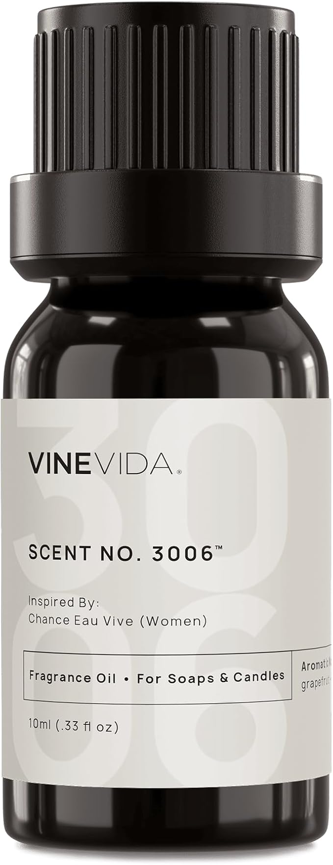 VINEVIDA Scent NO. 3006 Fragrance Oil - 10mL - Inspired by: Chance Eau Vive (Women); Candle Fragrance Oil for Soy Candles - Soap Making Scents