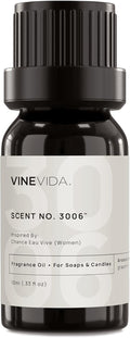 VINEVIDA Scent NO. 3006 Fragrance Oil - 10mL - Inspired by: Chance Eau Vive (Women); Candle Fragrance Oil for Soy Candles - Soap Making Scents