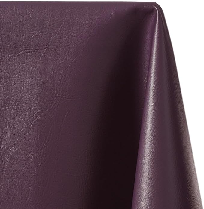 Ottertex Marine Vinyl Fabric Polyester Backing Waterproof Abrasion UV Resistant Heavy Duty Outdoor Marine PVC for Sewing & Upholstery - Plum (1 Yard)