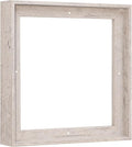 Pixy Canvas Custom Sized Floater Frame for 1-1/2 (1.5) inch Deep Canvas Paintings/Canvas Prints/Wood Canvas Panels/Wall Art/Wall Decor/Home Decor/Artwork (Distressed White, Custom Size, Square)