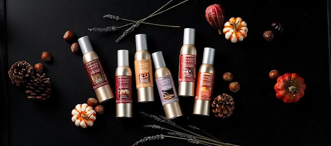 Yankee Candle Concentrated Air Freshener Room Spray, Odor Eliminator for Home, Bathroom, Spiced Pumpkin, 1.5 Oz (Pack of 3)