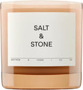Salt & Stone Scented Candle for Women & Men | Coconut & Soy Blend Wax | Hand-Poured, Aromatic & Fragrant | 100% Cotton Wick | Long-Lasting 50 Hour Burn Time | Saffron & Cedar 8.5 oz