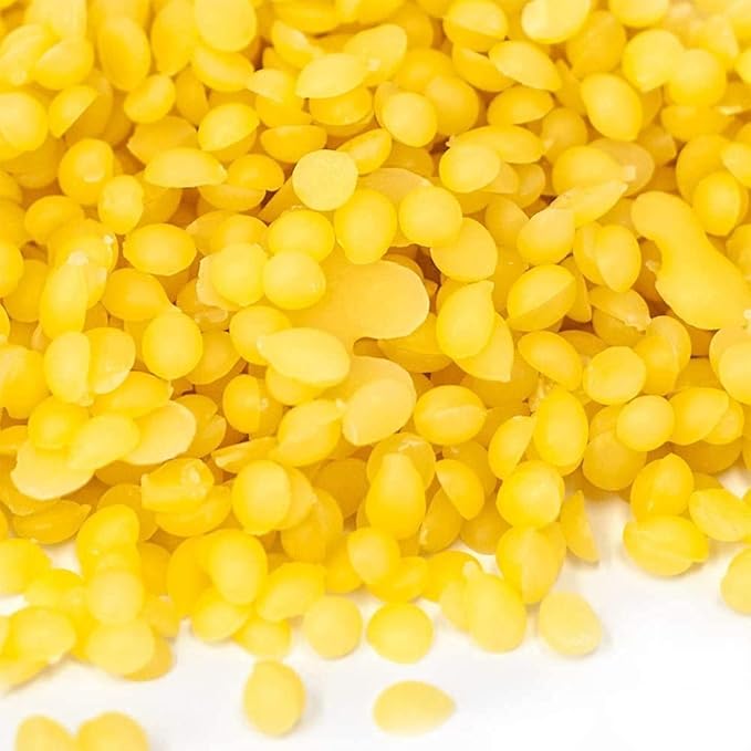 Beesworks Yellow Beeswax Pellets (5 lb) | Bulk | 100% Pure, Cosmetic Grade, Triple-Filtered Beeswax for DIY Skin Care, Lip Balm, Lotion, and Candle Making |