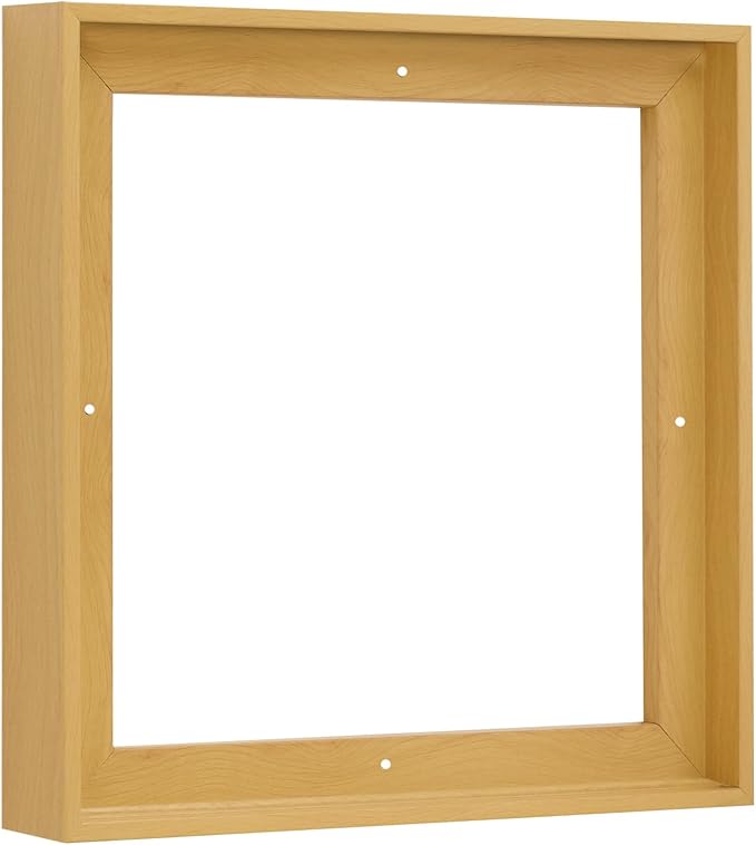 Pixy Canvas Floater Frame 20x20 for 1-1/2 (1.5) inch Deep Canvas Paintings/Canvas Prints/Wood Canvas Panels/Wall Art/Wall Decor/Home Decor/Artwork (Light Maple, 20 x 20 inch, Square)