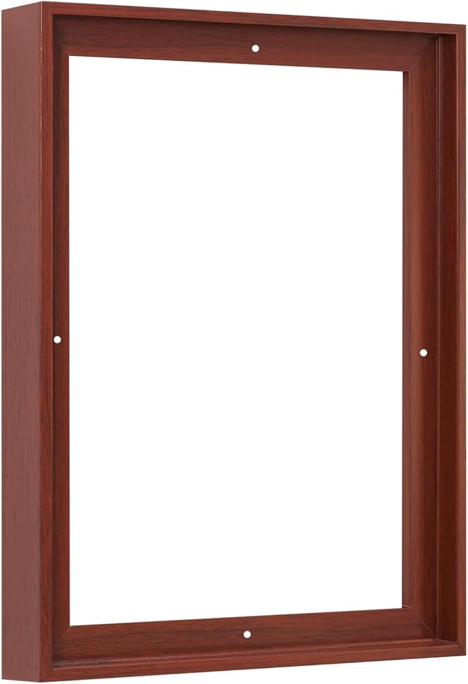 Pixy Canvas Floater Frame 16x48 for 1-1/2 (1.5) inch Deep Canvas Paintings/Canvas Prints/Wood Canvas Panels/Wall Art/Wall Decor/Home Decor/Artwork (Red Cherry, 16 x 48 inch, Portrait)