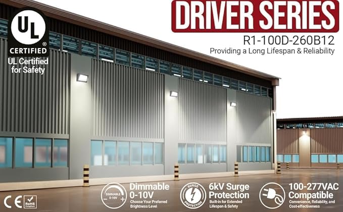 RuggedGrade 200W LED Wall Pack - Durado II Series - 26,000 Lumens - Semi Cut-Off - 5000K Bright White - Outdoor LED Wall Light - Bronze Housing - DLC 5.1 Premium
