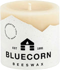 Bluecorn Beeswax Pillar Candle, 100% Pure Natural Bees Wax, Ivory White 3x3 Candle, Clean Burning & Dripless, Long Lasting (50 Hrs), Paraffin, Soy & Fragrance Free, Home Decor, American Made, 1 Count