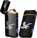 Arc Smart Electric USB Rechargeable Windproof Flameless Lightweight Plasma Lighter for Fire, BBQs, Fireworks, Candle, Camping - Outdoors Indoors (T3-Eagle)