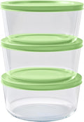 DURA LIVING 6-Piece Glass Food Storage Containers Set (3 Containers + 3 BPA-Free Lids) | 4-Cup, Leakproof | Microwave, Freezer, Oven & Dishwasher Safe | Ideal for Meal Prep & Pantry Organization
