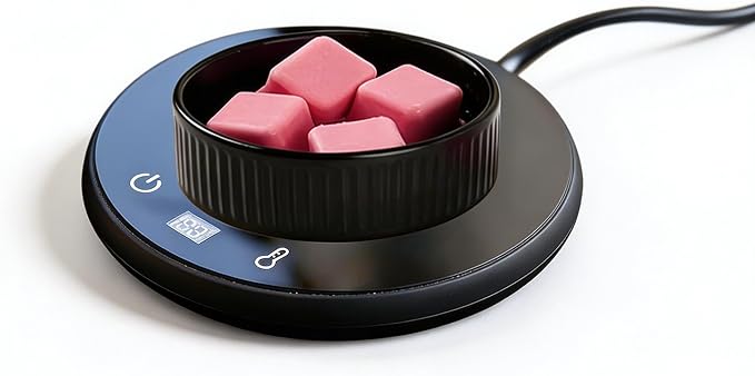 Wax Melt Warmer with Timer, 3-in-1 Candle Warmer, Electric Wax Melter for Scented Wax Cubes, Jar Candles & Essential Oils, 3 Temperature Settings, 8H Auto Shut Off, Black