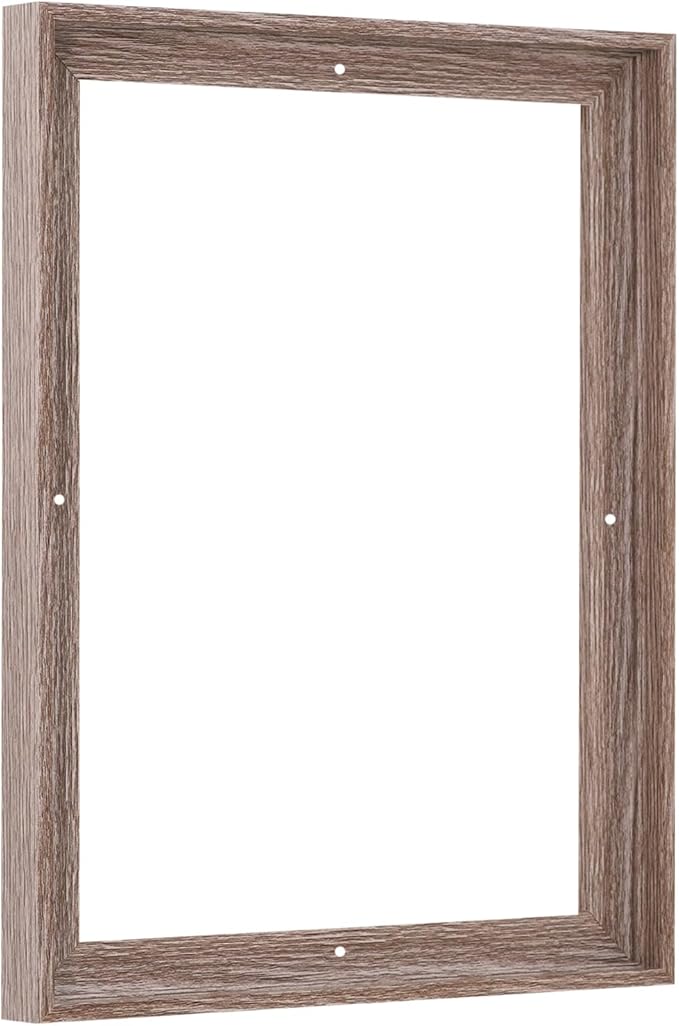 Pixy Canvas Floater Frame 4x12 for 3/4 (0.75) inch Deep Canvas Paintings/Canvas Prints/Wood Canvas Panels/Wall Art/Wall Decor/Home Decor/Artwork (Gray Oak, 4 x 12 inch, Portrait)