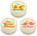 Pet House Mini Candles Made with Natural Soy Wax, Plant Based, Pet Friendly Scented Candles, Citrus Variety Pack of 3
