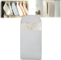 Space Saving Hanging Garment Bag with Self Compression Zipper, 2025 New Space Saver Clothes Storage Organizer, Dust Cover Clothes Bags for Down Coat Suit Dress or Jacket (Gray, XL)