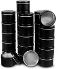 DINGPAI Candle Tins - 27 Black Metal Containers, 2oz Each, DIY Candle Making, Arts & Crafts, Storage & Gifts