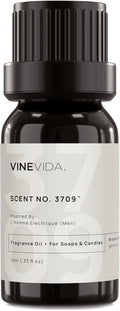 VINEVIDA [0.33 Oz] Inspired by: L'Homme Electrique (Men); Fragrance Oil for Candle Making and Soap Making - Premium Candle Scents for Soy Candles